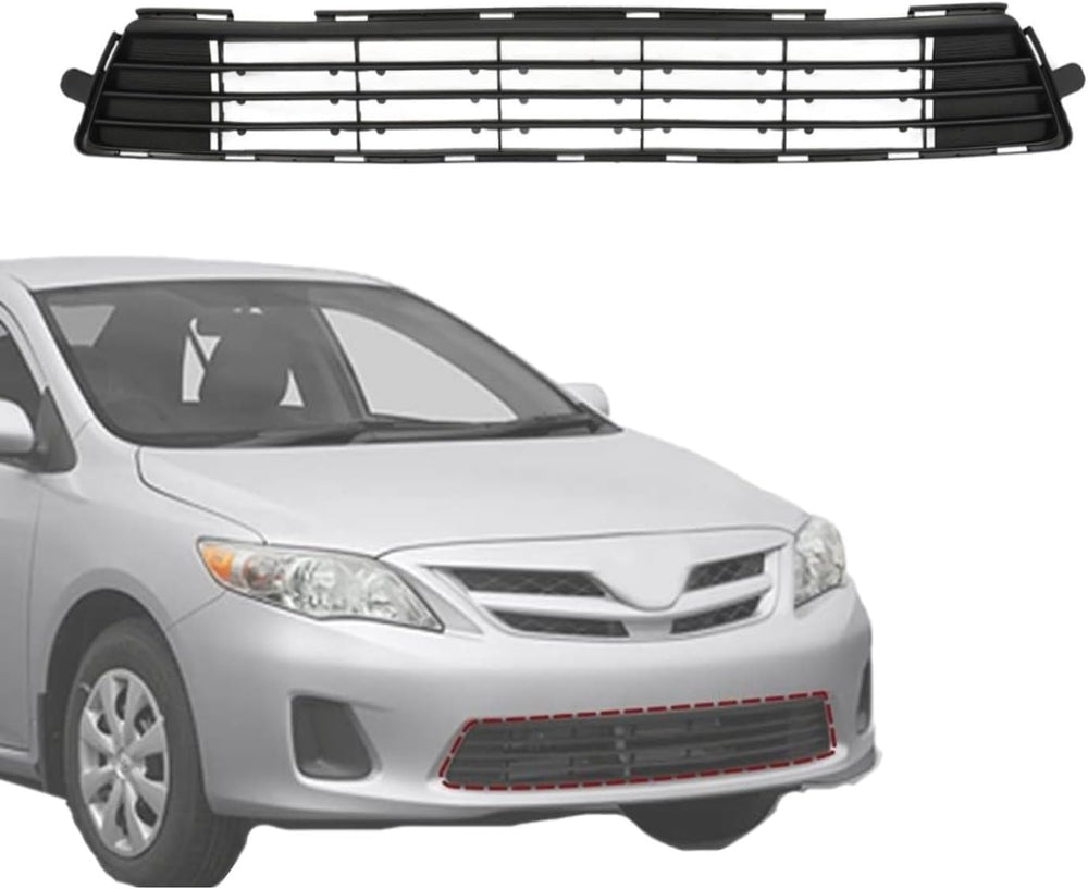 Front Bumper Lower Grille Compatible With Toyota 2011 2012 2013 Corolla Sedan...