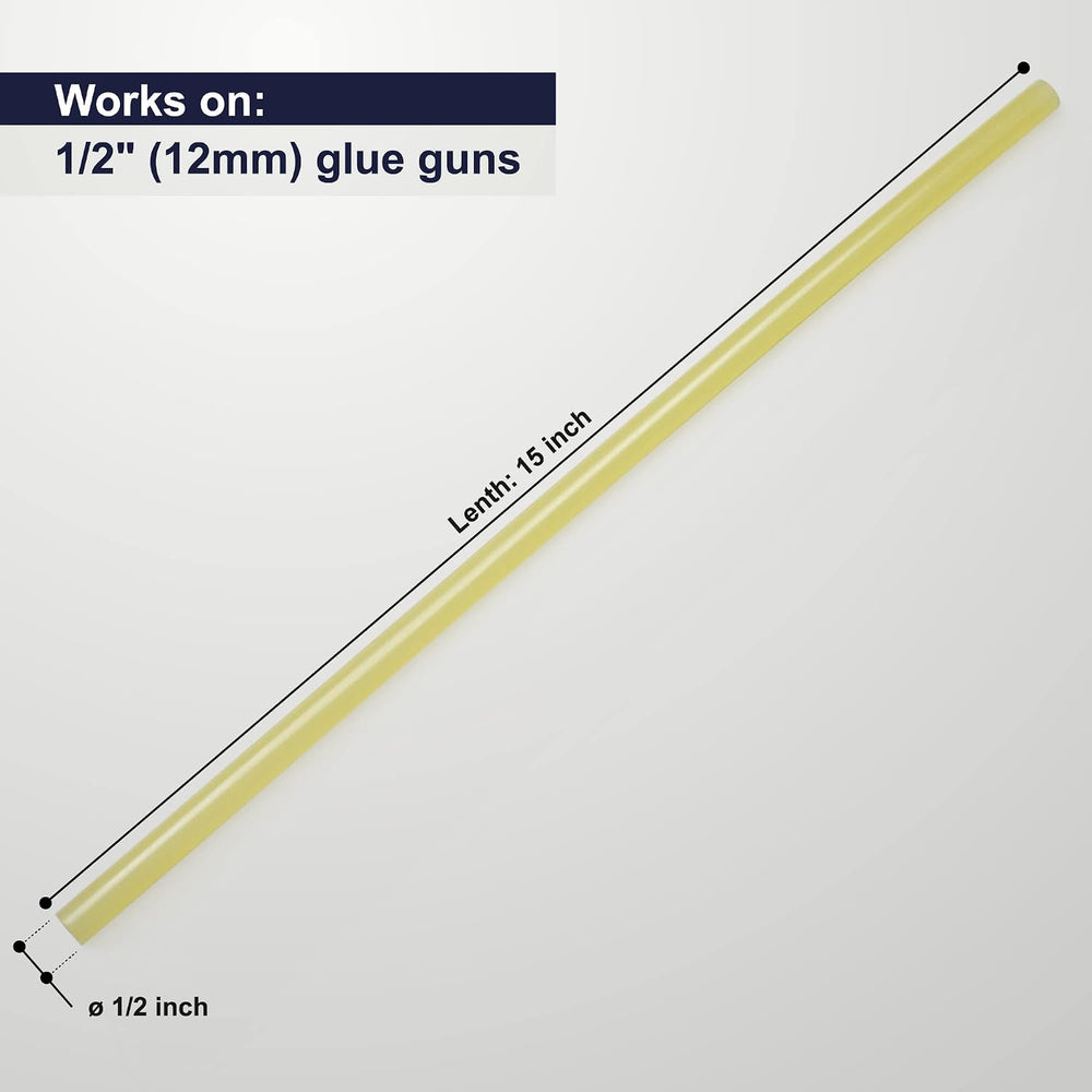 ASA Full Size Hot Glue Sticks 7/16" x 15", 25 lb Box, 375 Ct