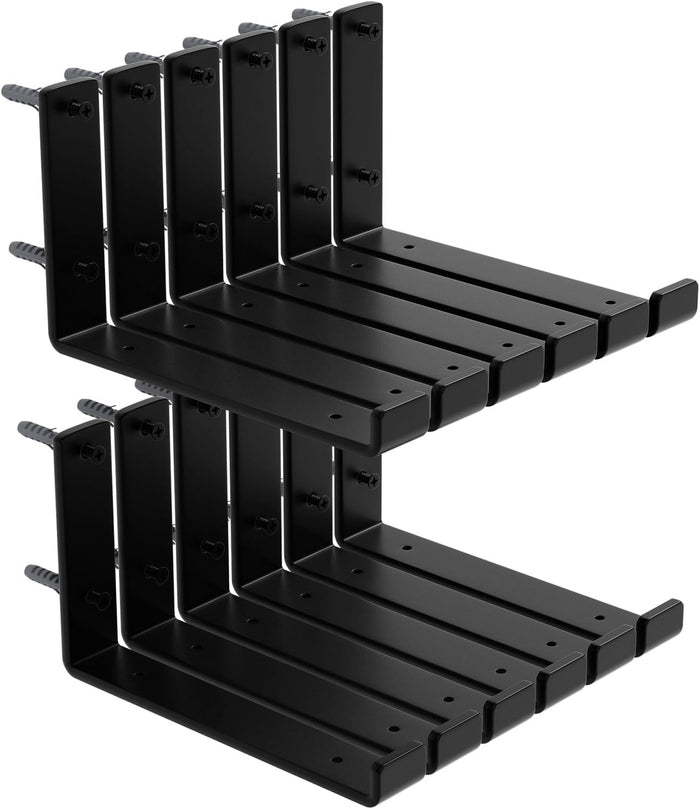 12-Pack Shelf Bracket, 9.25" L x 6" H x 1.5" W Floating Shelf Brackets