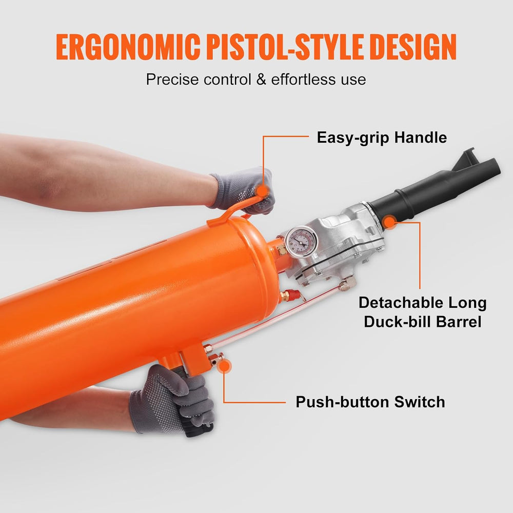 VEVOR Tire Seater, 2.1 Gal/8 L Air Tire Blaster, 120 PSI Handheld, Portable T...