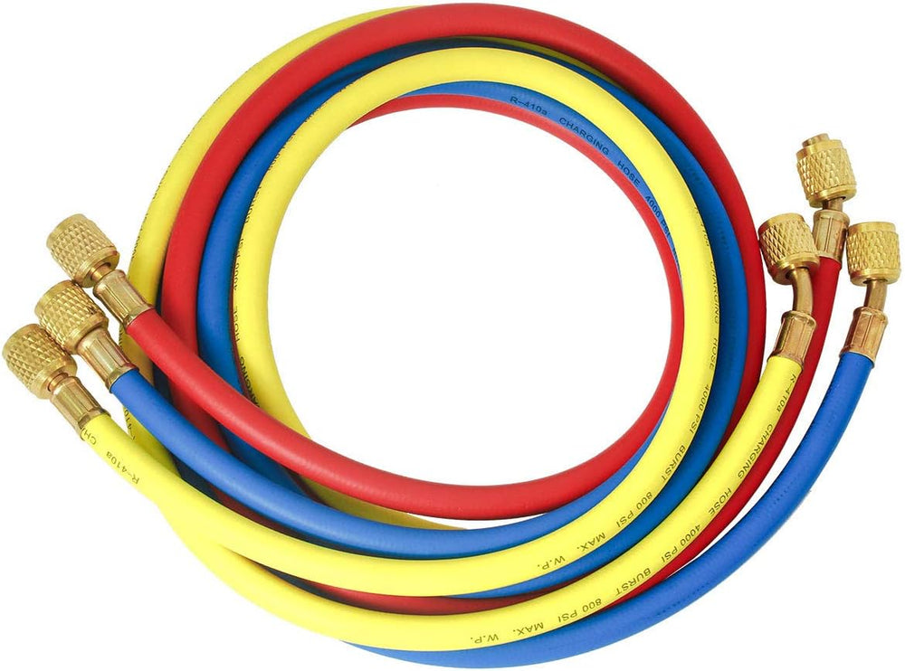 Elitech Refrigerant Charging Hose for R134a R404a R12 R22 Air Conditioning Re...