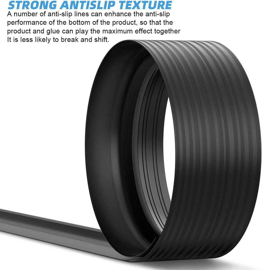 Jin&Bao Black Garage Door Threshold Seal 10FT Rubber Strip & 1 Adhesive