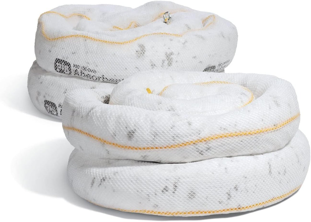 PIG Oil Boom - Oil-Only Absorbent Boom - 2 Pack - 5" x 20' Boom - Ab...