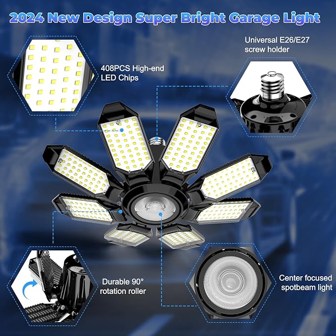 LED Garage Light (2Pack)