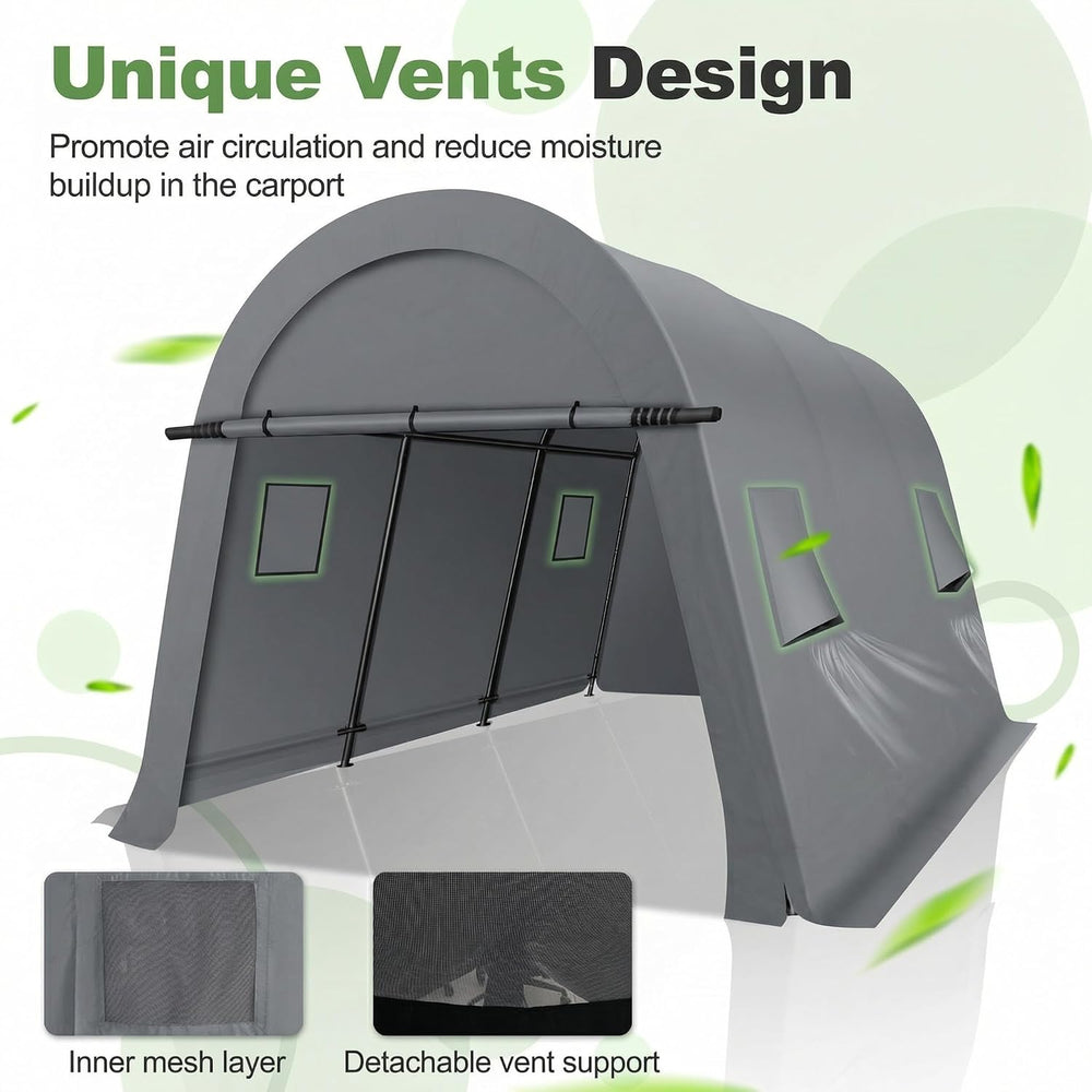 COBIZI Carport Canopy 10x20 Heavy Duty Portable Garage