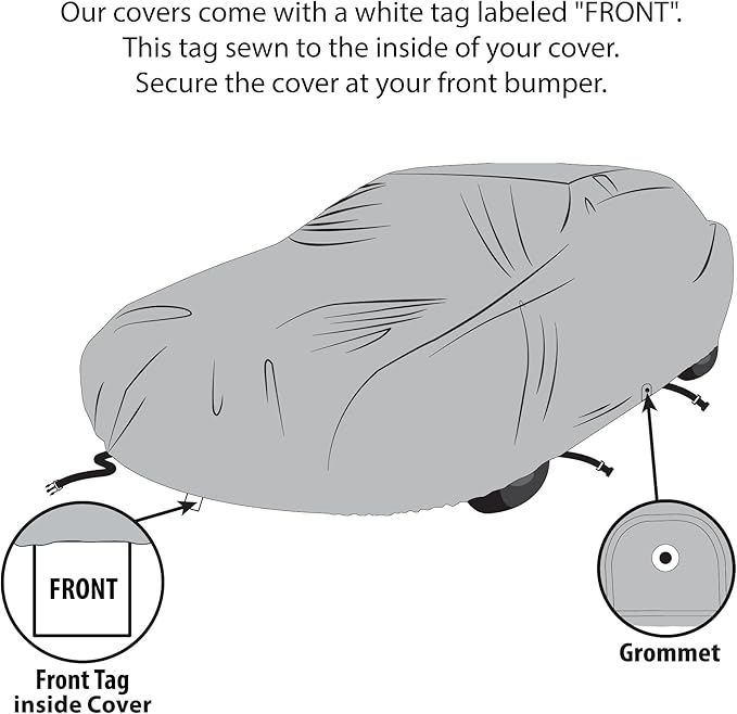 5 Layer Car Cover for Cadillac Series 63 1941-1942, Semi Custom Fit Full