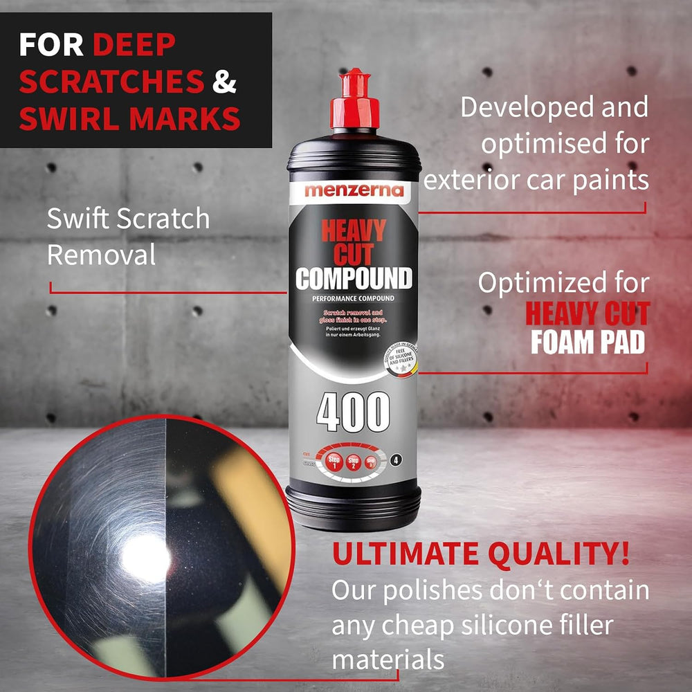 Menzerna Heavy Cut 400 250ml (8oz) Formerly Fast Gloss 400 - an Innovative Au...