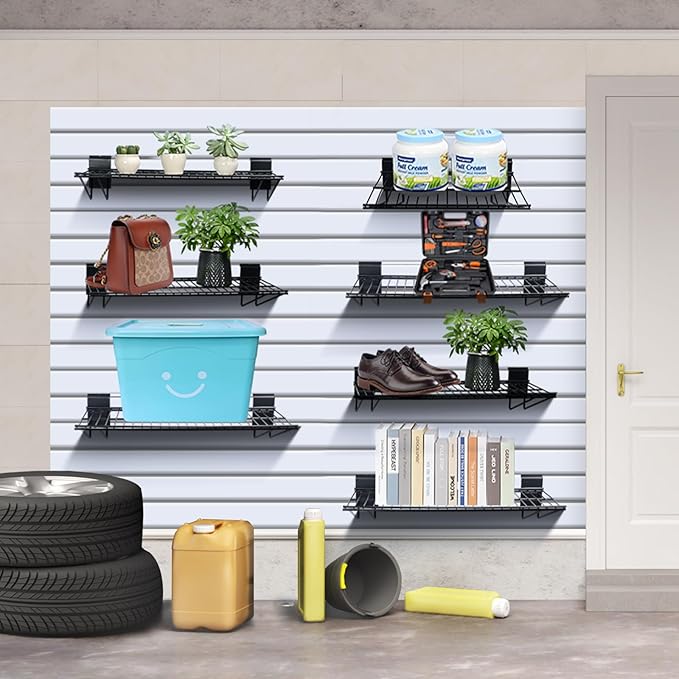 Slatwall Shelves, Slat Wall Accessories, Slat Wall Wire Shelf, Heavy Duty (4 ...