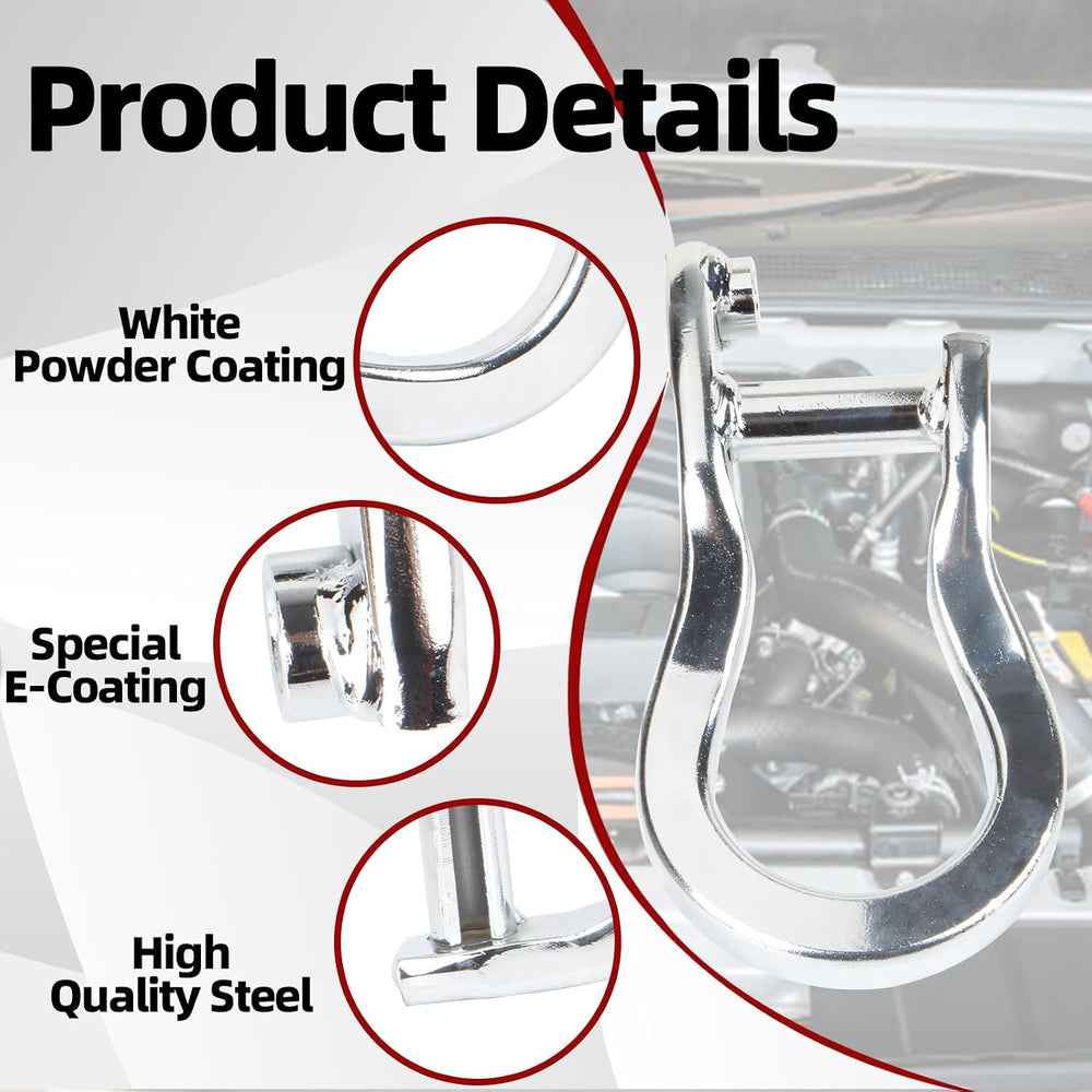 MITZONE Front Tow Hooks Compatible with 2019-2022 Chevy Silverado 1500 Front ...