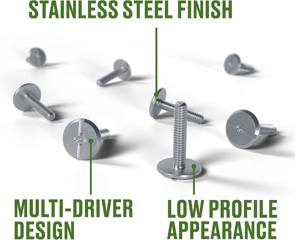 Hillman 100 Pcs Stainless Steel Hurricane Bolts (1/4"-20 x 1") | Ph...