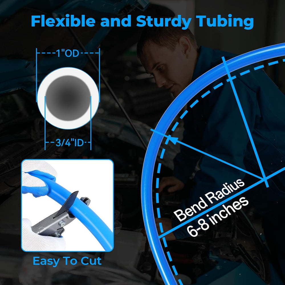 Shop Air Line Kit 3/4"×100&200&300ft HDPE-Aluminum Tubing
