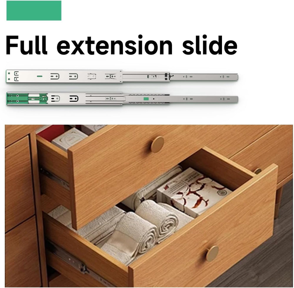 Hitess 10 Pairs Soft Close Drawer Slides 20 Inch Full Extension