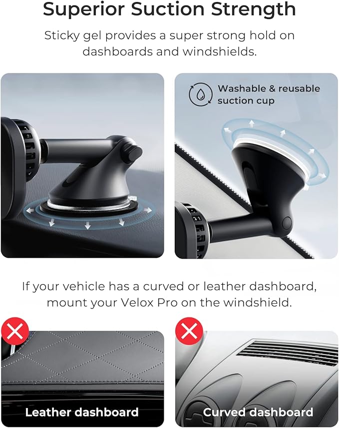 iOttie Velox Pro MagSafe Compatible Dash & Windshield Car Mount