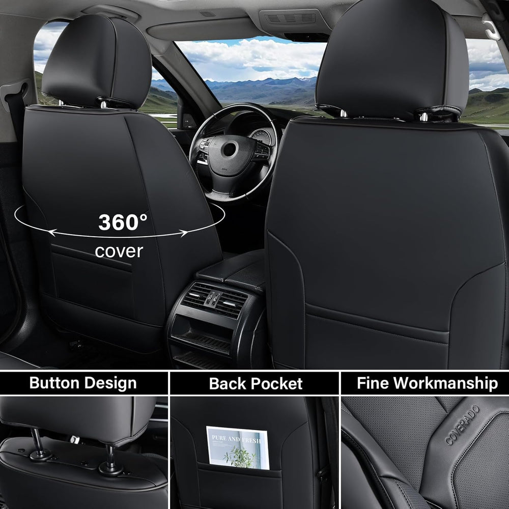 Coverado Automotive Seat Covers, Leather Seat Covers Front Seat, Luxury Car S...