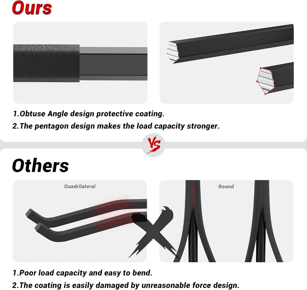 Garage Storage Hooks, Heavy Duty Steel Tool Organizer