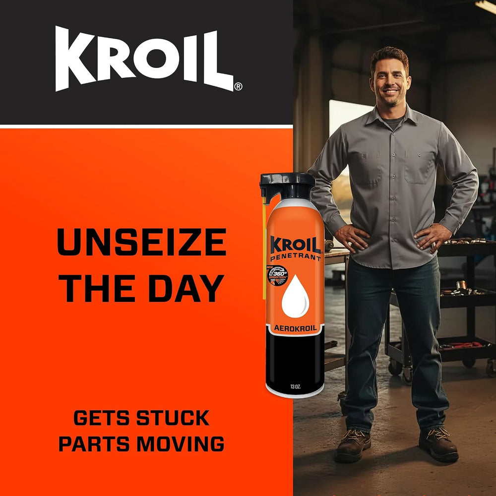 Kroil Original Penetrating Oil with SprayTech 360° Nozzle & Straw (Aeroso...