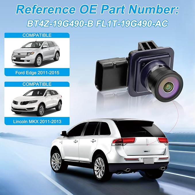 Backup Camera Compatible with Ford Edge 2011 2012 2013 2014 2015 Lincoln MKX