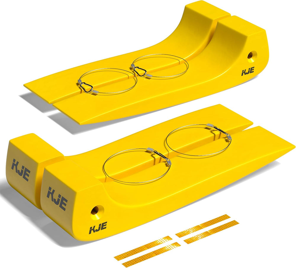KJE 4 Pack Tire Skates, 3.2'' Width, Towing Skates 16000 lb Working L...