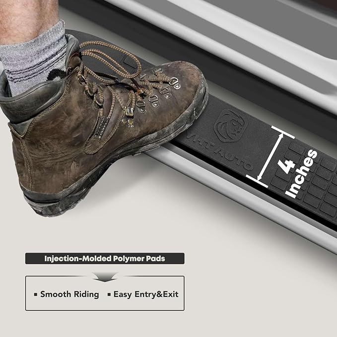 YHTAUTO 4 Inch Running Boards Side Steps Compatible