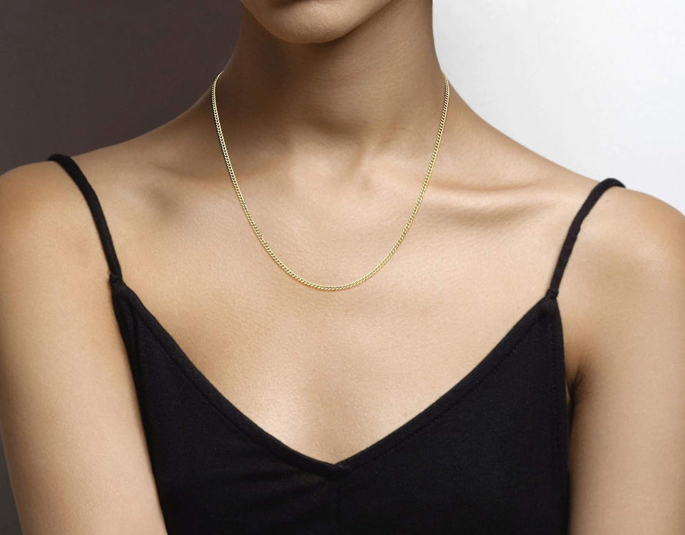 Miabella Italian 925 Sterling Silver, 18K Gold Plated 925 Sterling Silver 2.3...