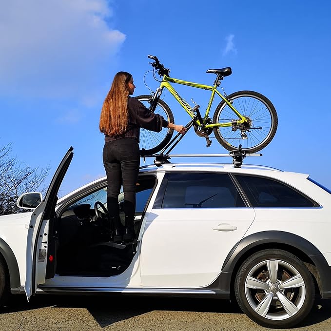 TOOENJOY Universal Fit Car Door Step, Foldable Roof Rack Door Step Up on Door