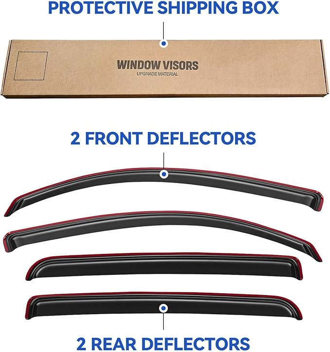 in-Channel Window Visors Rain Guards