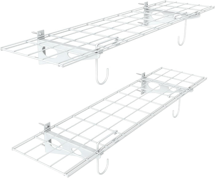 WALMANN 2-Pack Garage Wall Shelves, 1 x 4 ft/12 * 48 inch Wall Mounted Storage