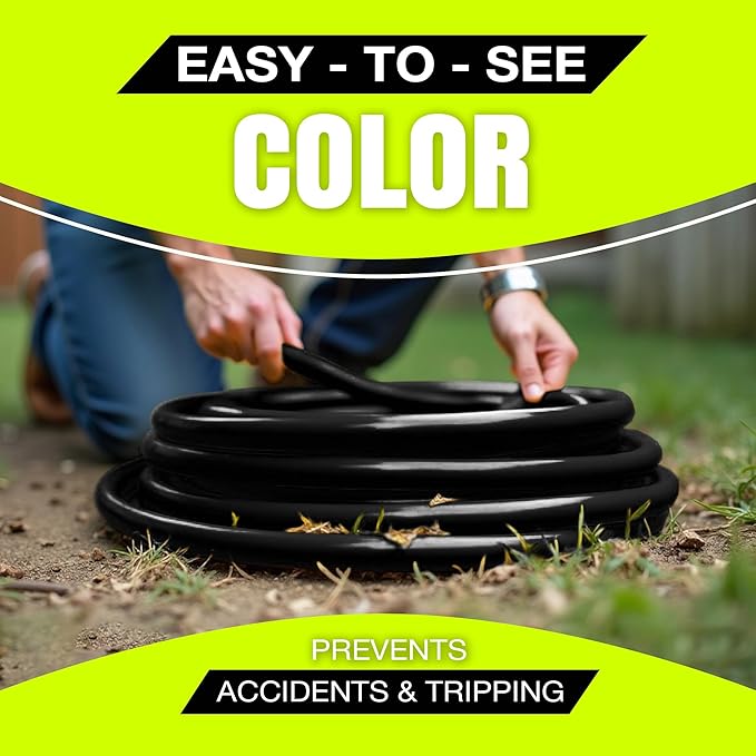 50ft Outdoor/Indoor Extension Cord 14/3 Gauge Heavy Duty 3 Prong SJTW,