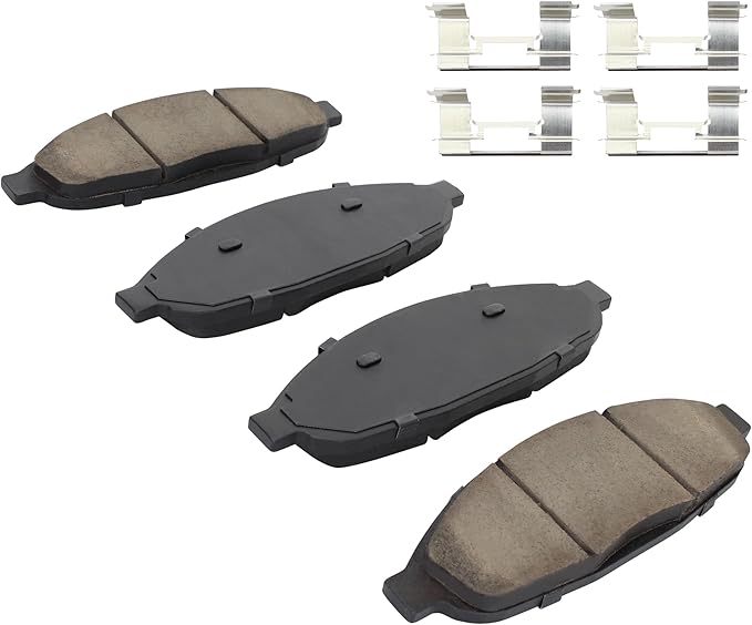 Premium Ceramic Front Brake Pads Compatible