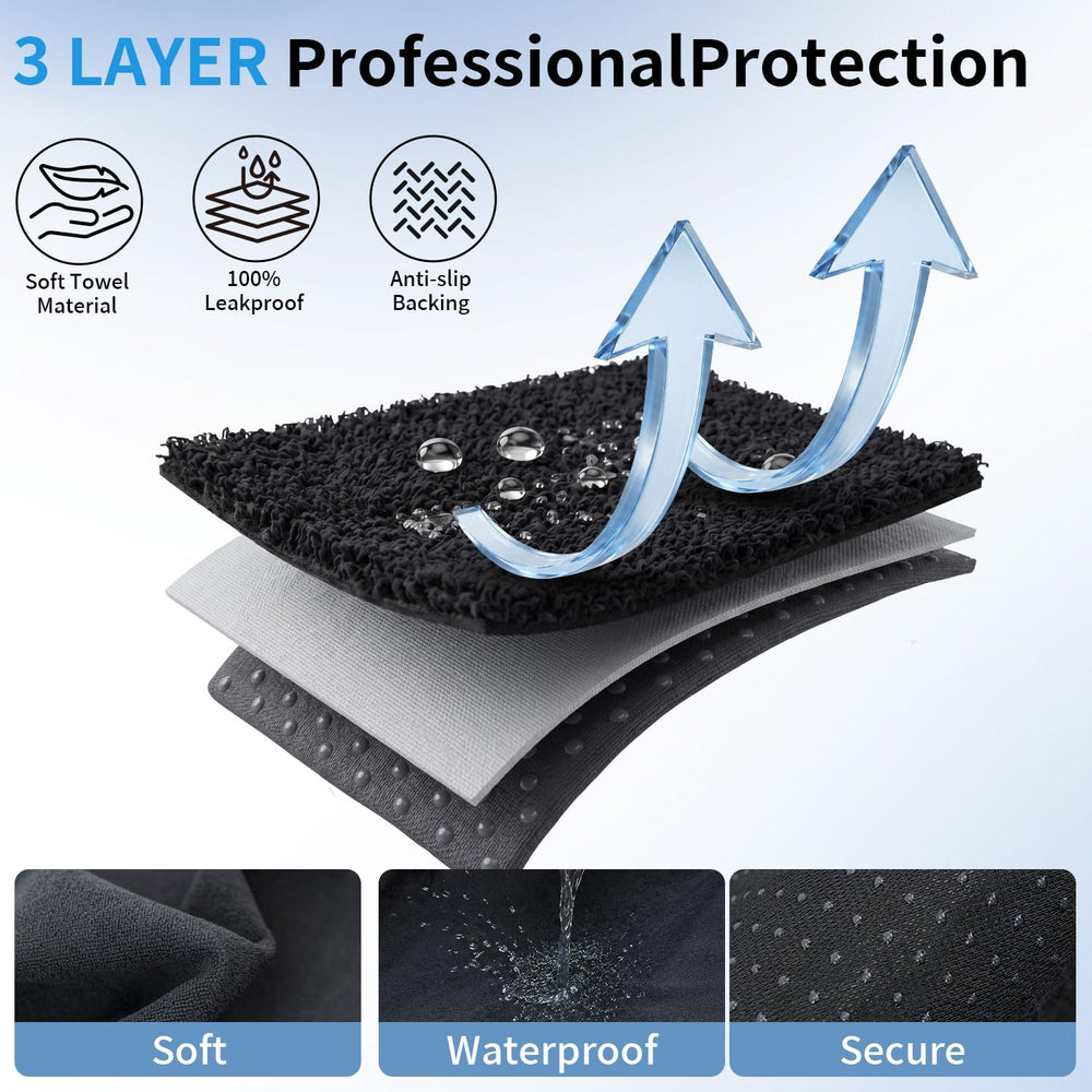 Car Seat Cover Towels Front Seats, Waterproof Sweat Car Seat Towel Protector ...