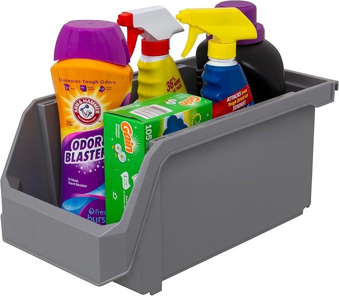 Plastic Containers for Organizing and Storage Bins for Closet, Garage or Pant...