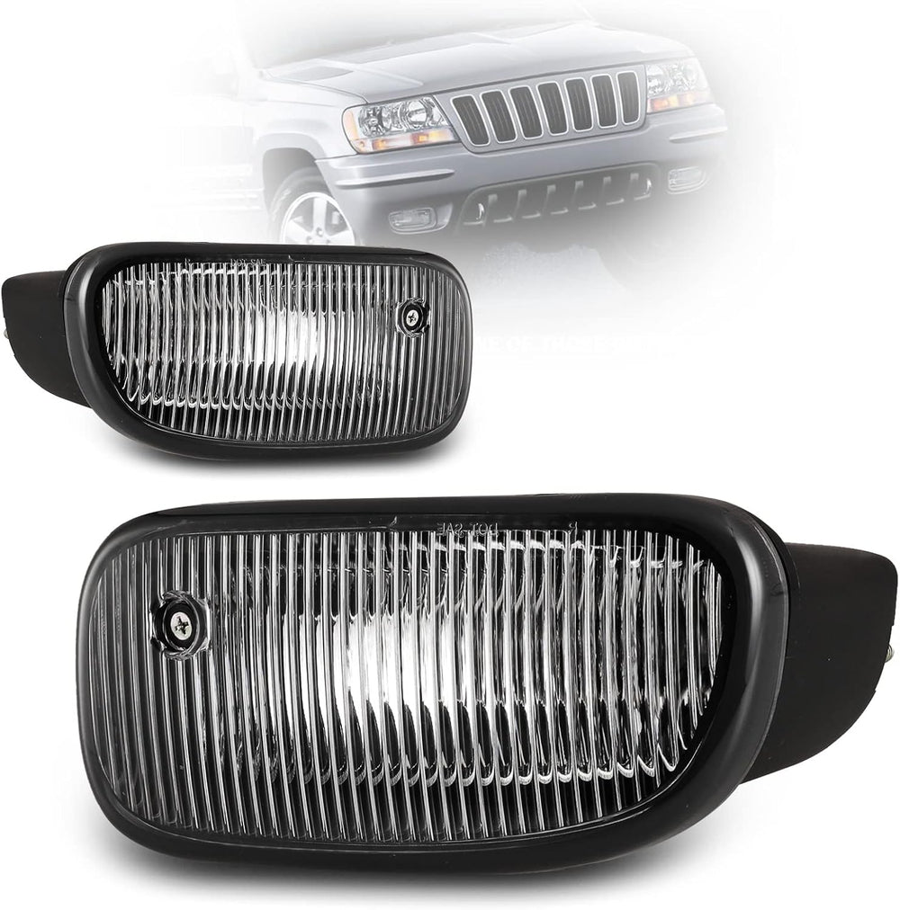 Fog Lights Assembly for JEEP Grand Cherokee 1999-2003 with Bulbs H12 12V53W