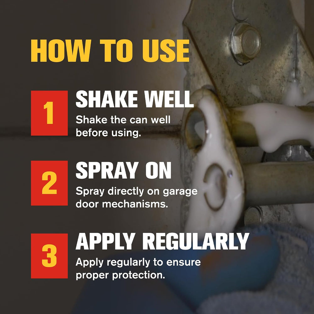 B’Laster Garage Door Lubricant Spray – Premium Silicone Garage Door Lube – Re...