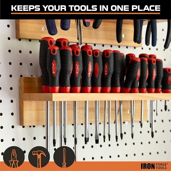 Screwdriver Organizer, Hammer Holder and Pliers Rack
