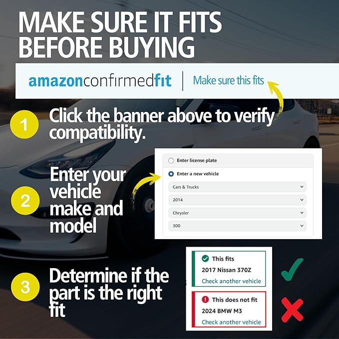 Premium Semi-Metallic Rear Brake Pads Compatible