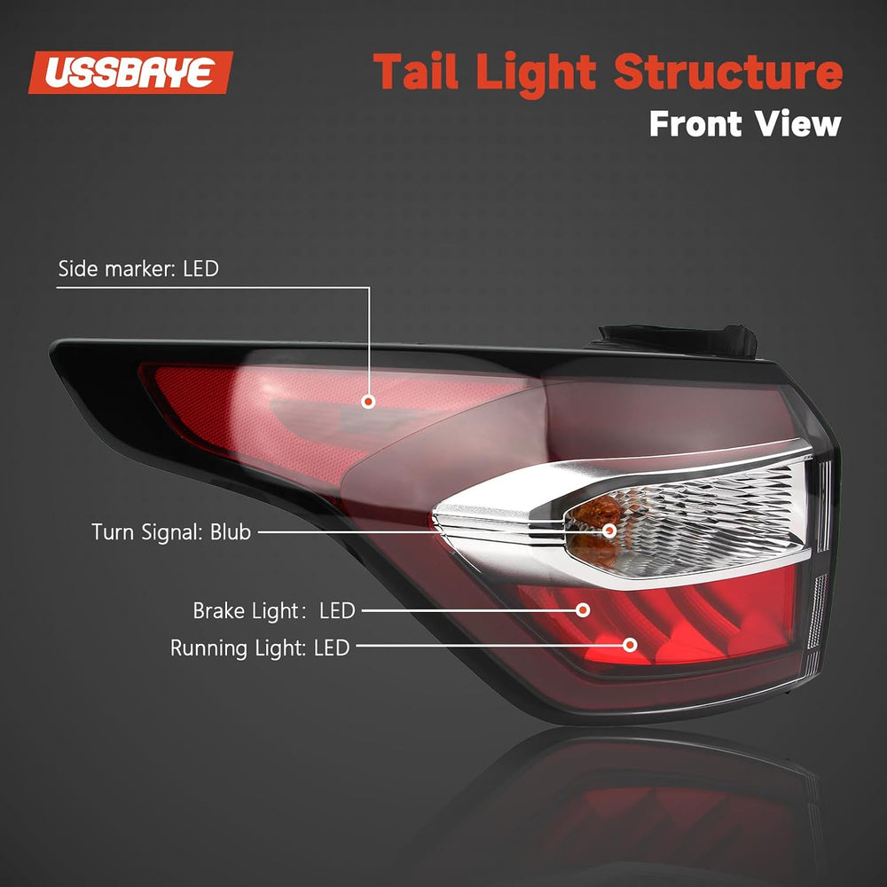 Tail Light Compatible with 2017 2018 Ford Escape S SE SEL Titanium Left | Rea...