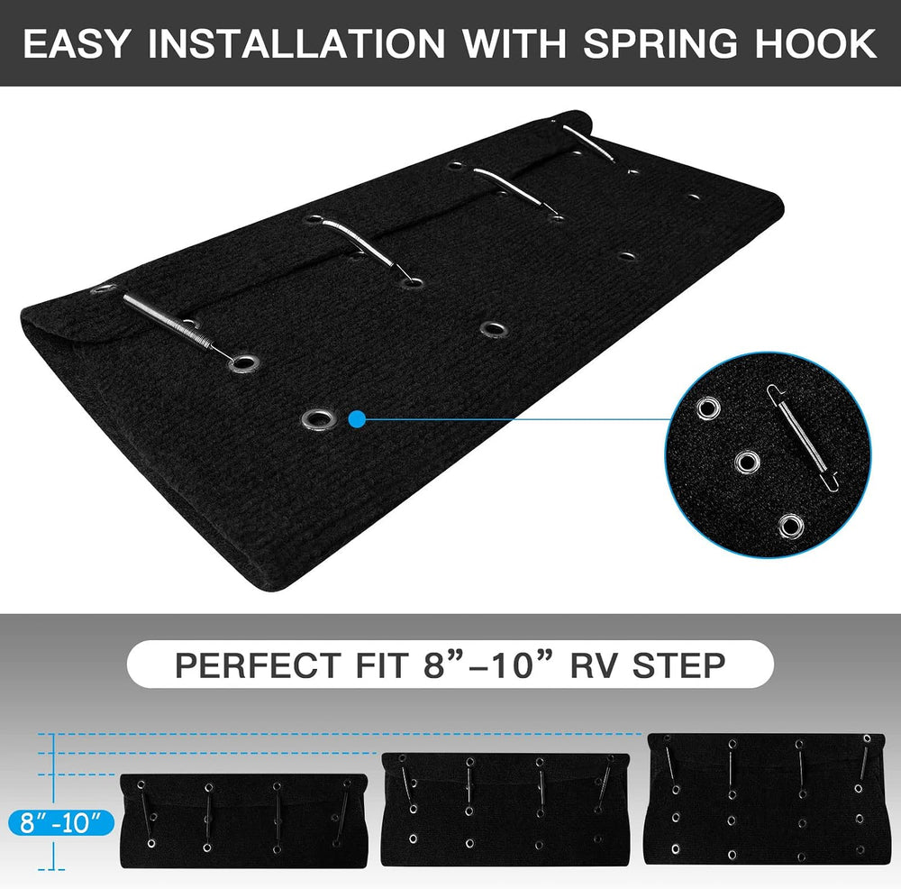 OKBA RV Step Covers for 22 Inch 8-10" Deep Radius Campers Stairs Only | ...