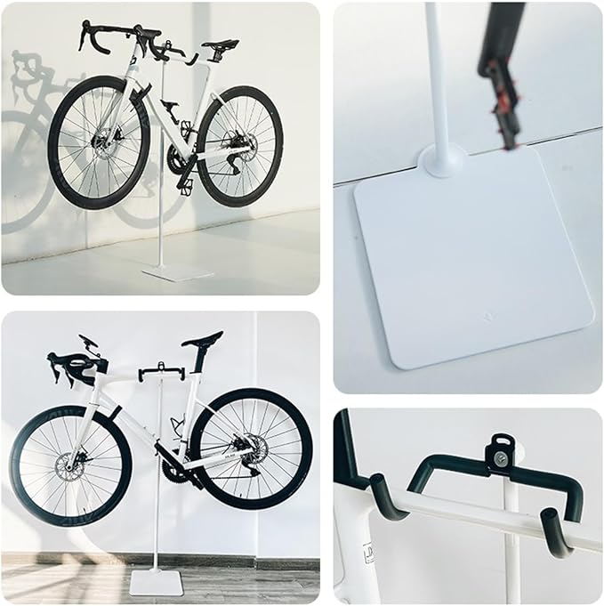 Rcool Carbon Steel Bike Stand, Adjustable 24-51in, Home Garage Parking Rack