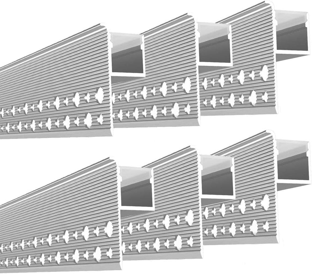 Plaster LED Channel,Trim Edge Drywall LED Strip Light Channel 6x2m