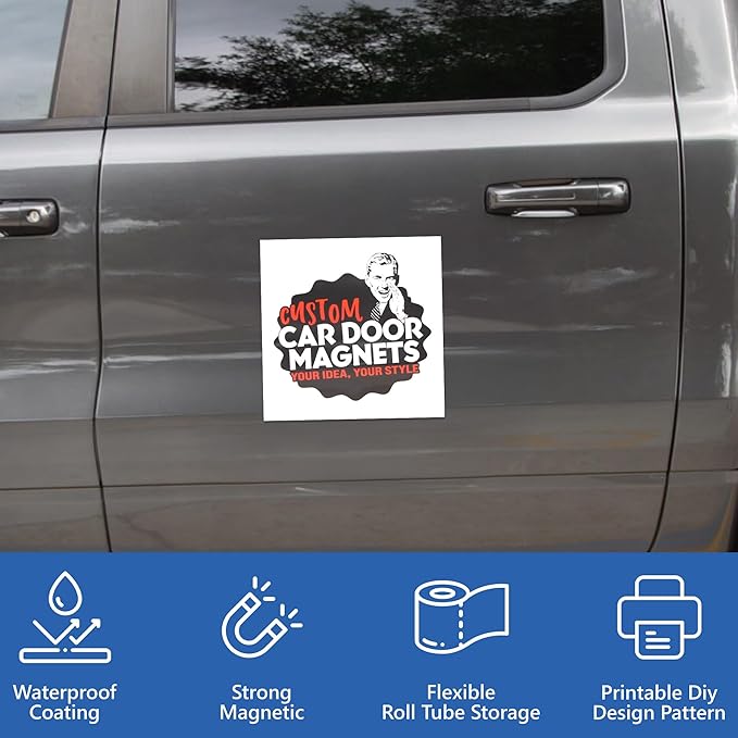 Custom Car Magnet Signs for Businesses 2 pk