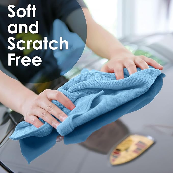 Avalon Towels Microfiber Cleaning Cloths Size 16" x 16", Highly Abs...