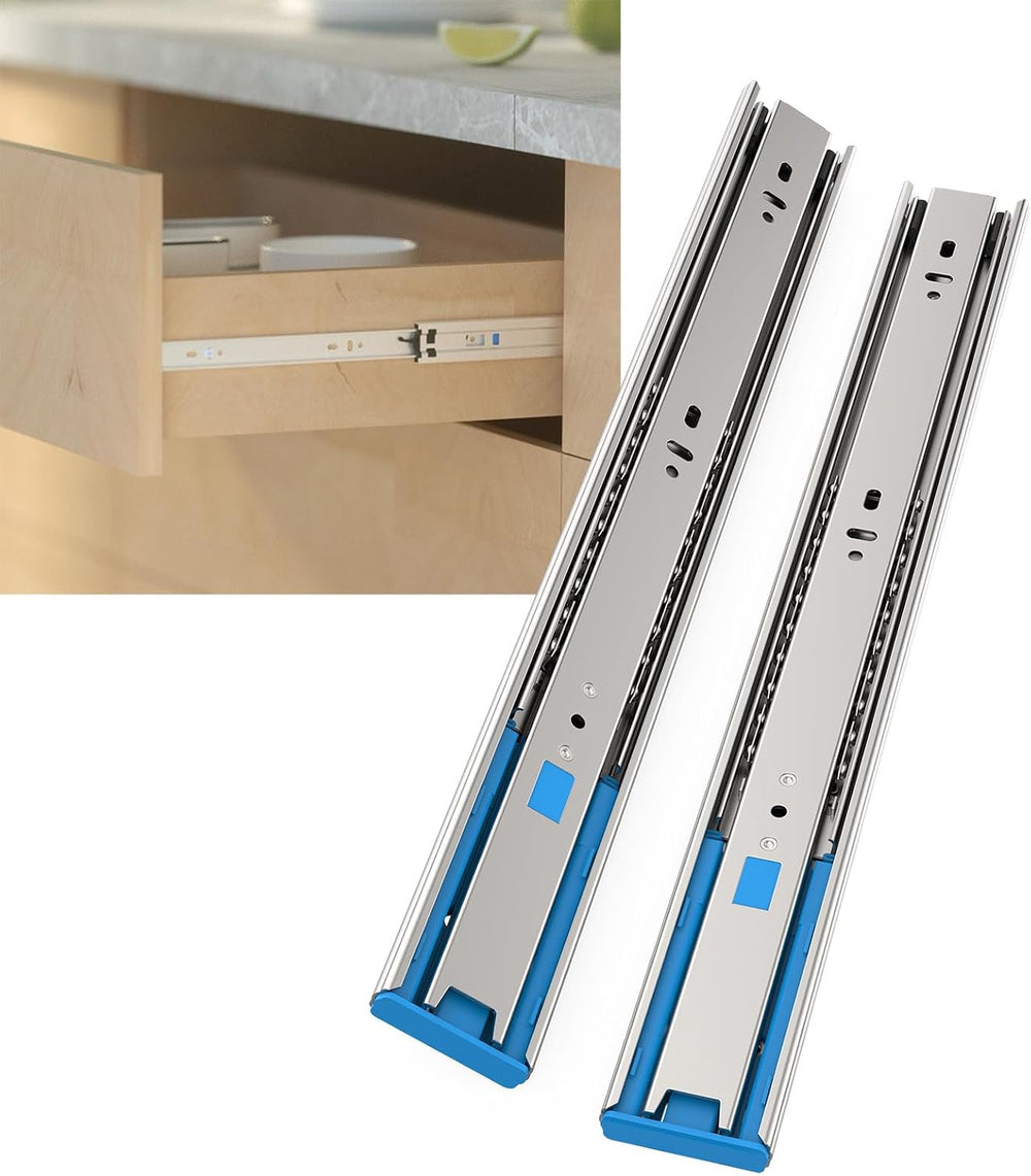 18 Inch 10 Pairs Soft Close Drawer Slides Full Extension Side Mount