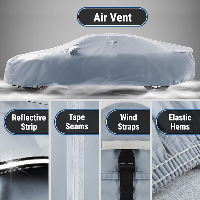 iCarCover Custom Car Cover for Chevy Caprice Sedan Waterproof All Weather Rain