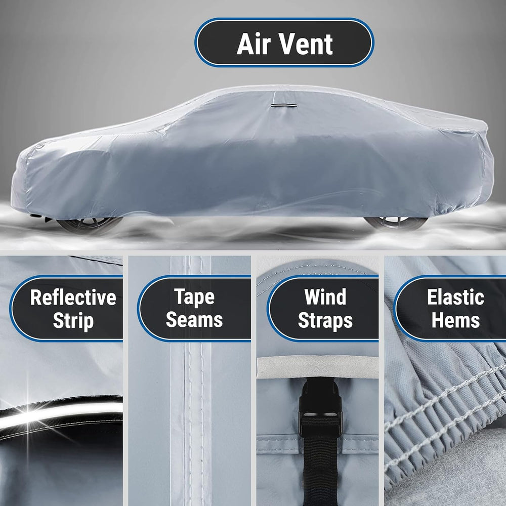 iCarCover Car Cover Waterproof All Weather for 1968-1979 Chevy Nova