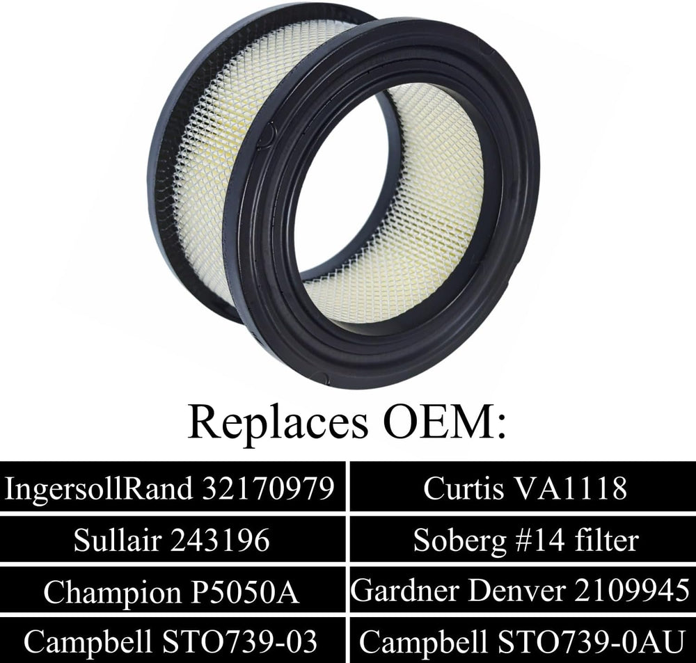 Air Filter 32170979 Compatible With Ingersol Rand T30 SS5 2340 2475 Air Compr...
