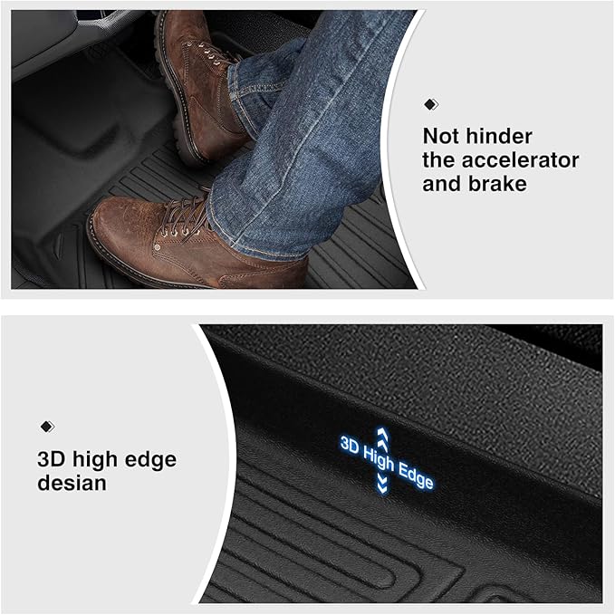 Powerty Floor Mats for 2020-2025 2026 Kia Telluride 7 Seats Accessories All
