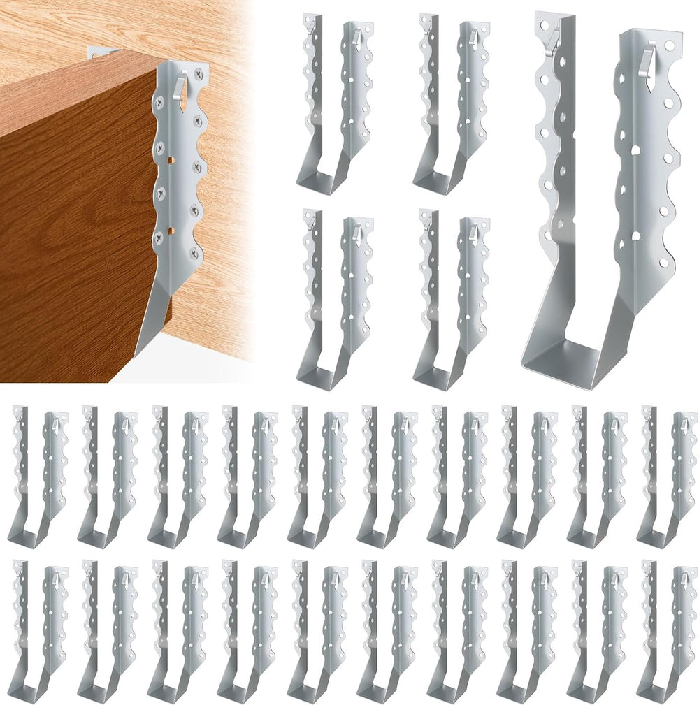 25 Pcs 2x6 Joist Hangers for Wood, 20 Gauge Galvanized Face Mount Joist Hange...