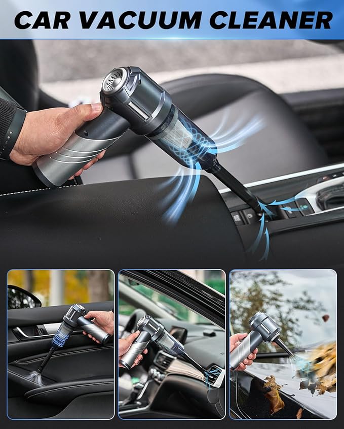 Saker Car Vacuum Portable Cordless, Foldable Mini Handheld Vacuum Cordless and