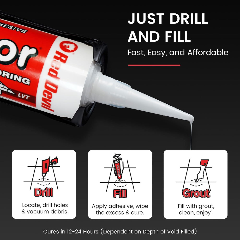 The Original Fix-A-Floor Loose Tile Repair Adhesive - Tile, Marble, Stone, Wo...