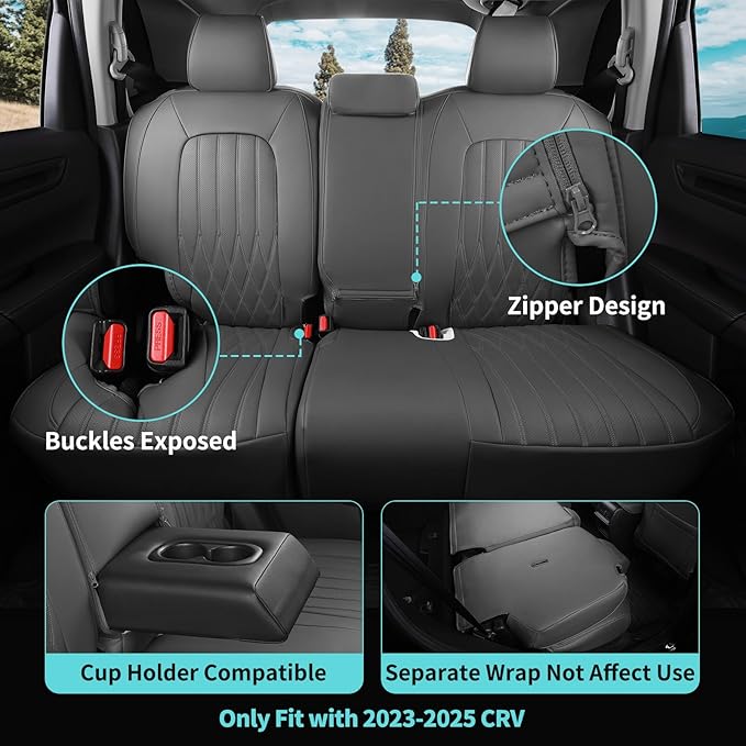 Seat Covers for Honda CRV 2023 2024 2025 2026 EX/EXL/LX/Sport/Touring/Special